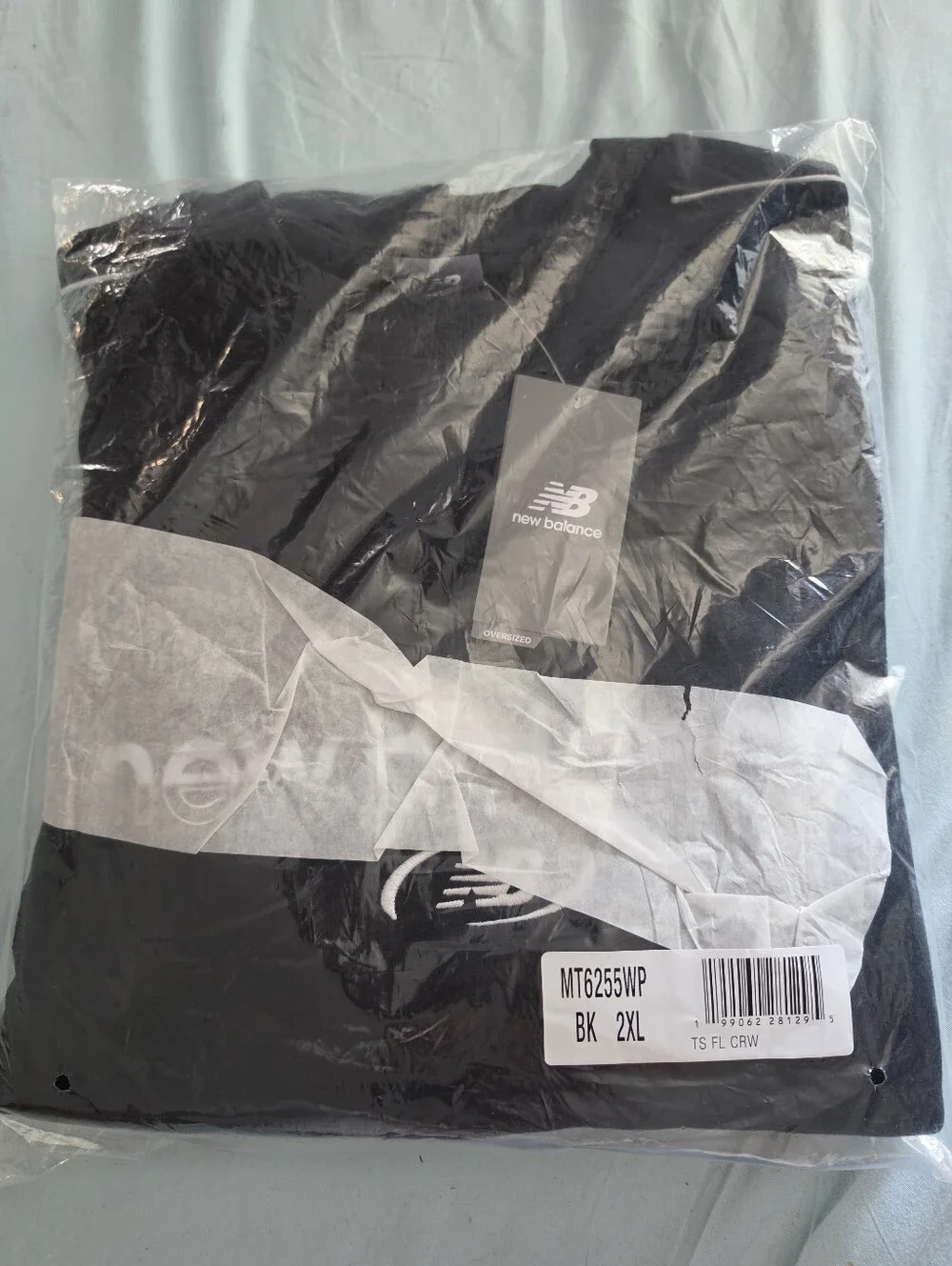 New Balance SEALED! NWT! Trackside Fleece Crew in Black. Sz 2XL. R2S!